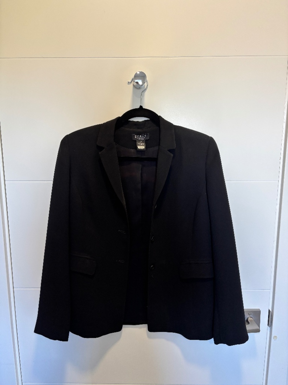 Grace Elements Petite Black Two-Button Blazer Size 6P